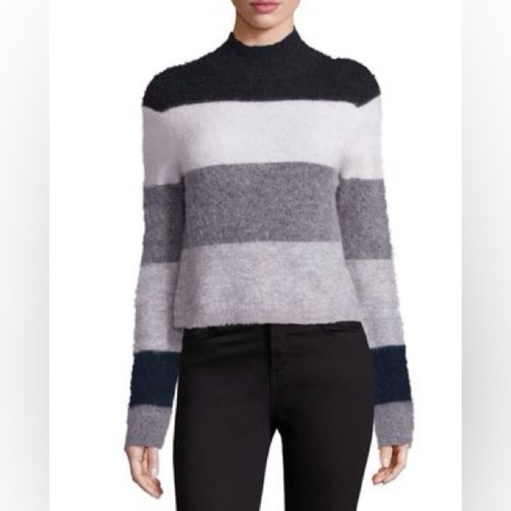Equipment Ren Striped Mockneck Sweater